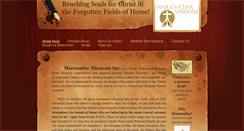 Desktop Screenshot of maranathamissions.com